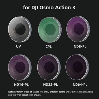 За ДЈИ Action 3, подесиви филтер од легуре алуминијума, ЦПЛ-поляризатор и подесиви тамнија за ДЈИ Action 3