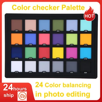 Andoer Професионална палета за проверу 24 боја, одбор картица, тест за врхунског дигитални оцењивања боја за уравнотежену уређивање фотографија