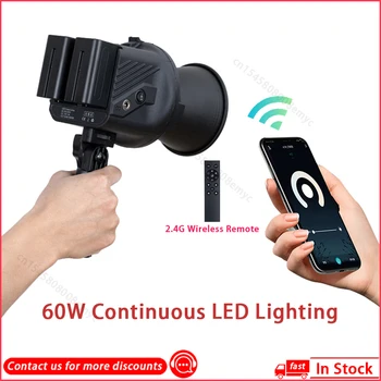ZSYB 60В LED Видео Светло Континуирано Осветљење АПП Контрола са Бежичним даљинским управљачем 2.4 G за Портрет Венчање Снимање на отвореном