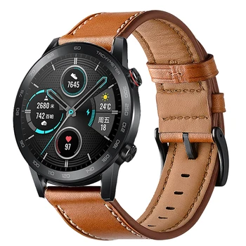 Ремешки за сати од коже за Honor Магиц Watch 2 42 46 мм мм Смарт сат Наруквица за Huawei Watch GT 3/2 46 42 мм мм Каиш Каиш