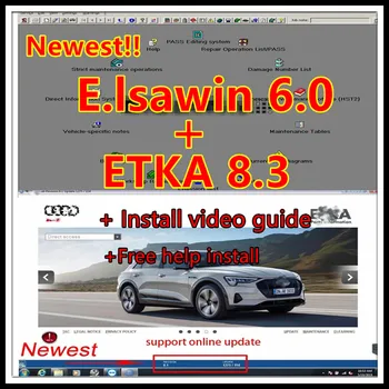 2023 хот продаја ELSAWIN 6.0 са ЕТ КА 8.3 Најновији за A-уди за В-В Ауто Repair Софтваре Гроуп Електронски каталог резервних делова за аутомобиле