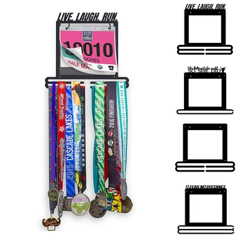 Вешалица за медаље 4 стила Држач За Медаља за трке Са траком за трке Полице за изложбе спортских медаља Зидни украс За маратону гимнастов