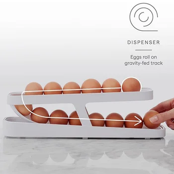 Дозатор за јаја, Органайзеры за Фрижидера, Контејнери, Кутије за складиштење, Аутоматски Увлачи котуровима држач за Јаја, уређаји за домаће кухиње -