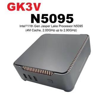 SZBOX GK3V ПРО N5095 Мини-ПЦ Виндовс 11 Про DDR4 16ГБ ССД 512GB WiFi5 BT4.2 Стони компјутер