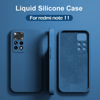Случај Redmi Note 11 Note11 11с Про Плус 5г Течног Силикона Футроле За Телефоне из Ксиаоми Redmi Note 11 Note11 11с Про Плус 5г Торбица