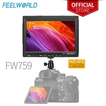 Feelworld FW759 7-Инчни ИПС 1280х800 Поље Огледало видео монитор са Максималним Фокусом ХД 7 